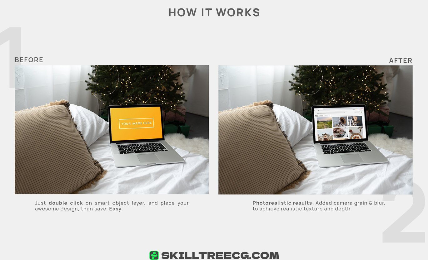 图片[3]-MacBook Pro Cozy Home Office Christmas Mockup（177978）-技能树